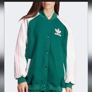 Adidas Originals VRCT Varsity Collegiate Jacket Faux Leather
